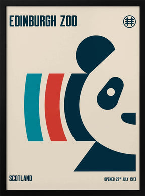 Edinburgh Zoo Travel Poster Poster