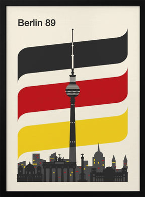 Berlin Retro Travel Print Poster