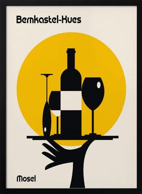 Mosel Wine Minimalist Print Poster