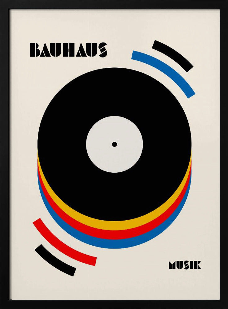 Bauhaus Musik Retro Illustration Poster