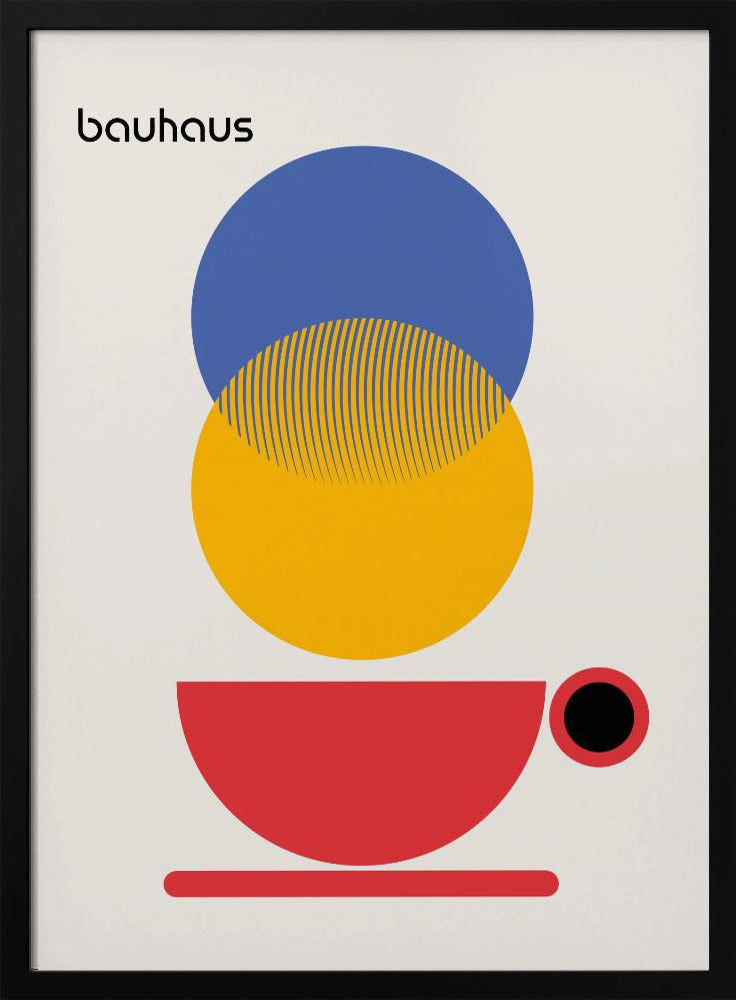 Bauhaus Coffee Abstract Poster