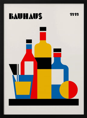 Bauhaus Wine Print Poster