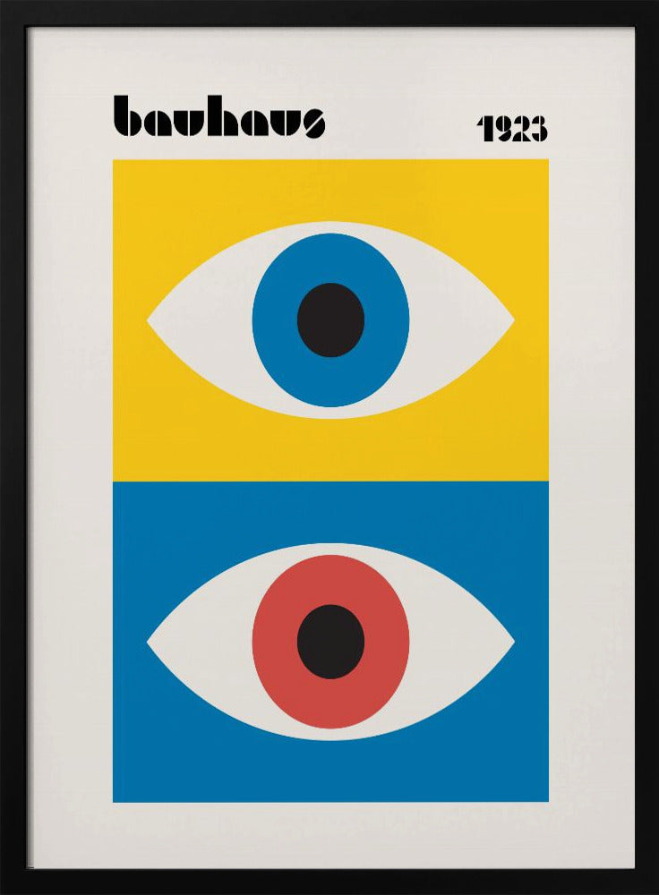 Bauhaus Eyes Abstract Poster