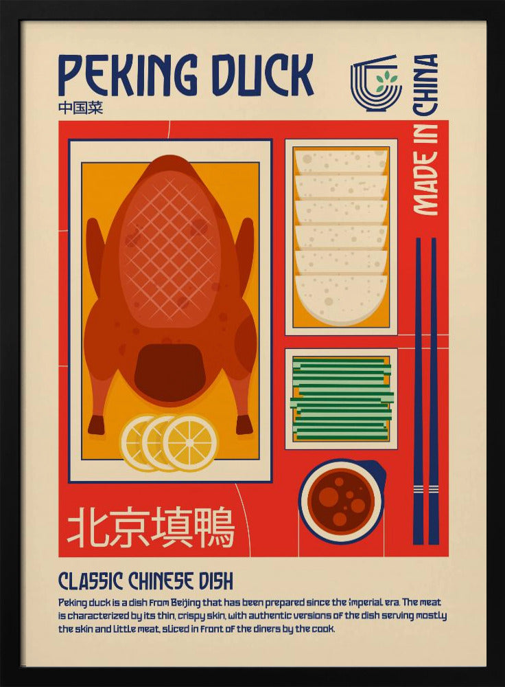 Peking Duck Japanese Food Print Poster