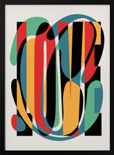 Love Abstract Design Poster