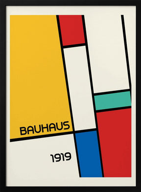 Bauhaus Geometric Design Retro Poster