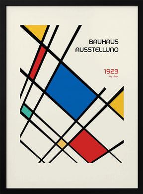 Bauhaus Geometric Design Retro Poster