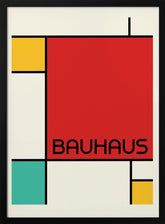 Bauhaus Geometric Design Retro Poster