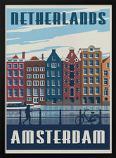 Amsterdam Travel Print Poster