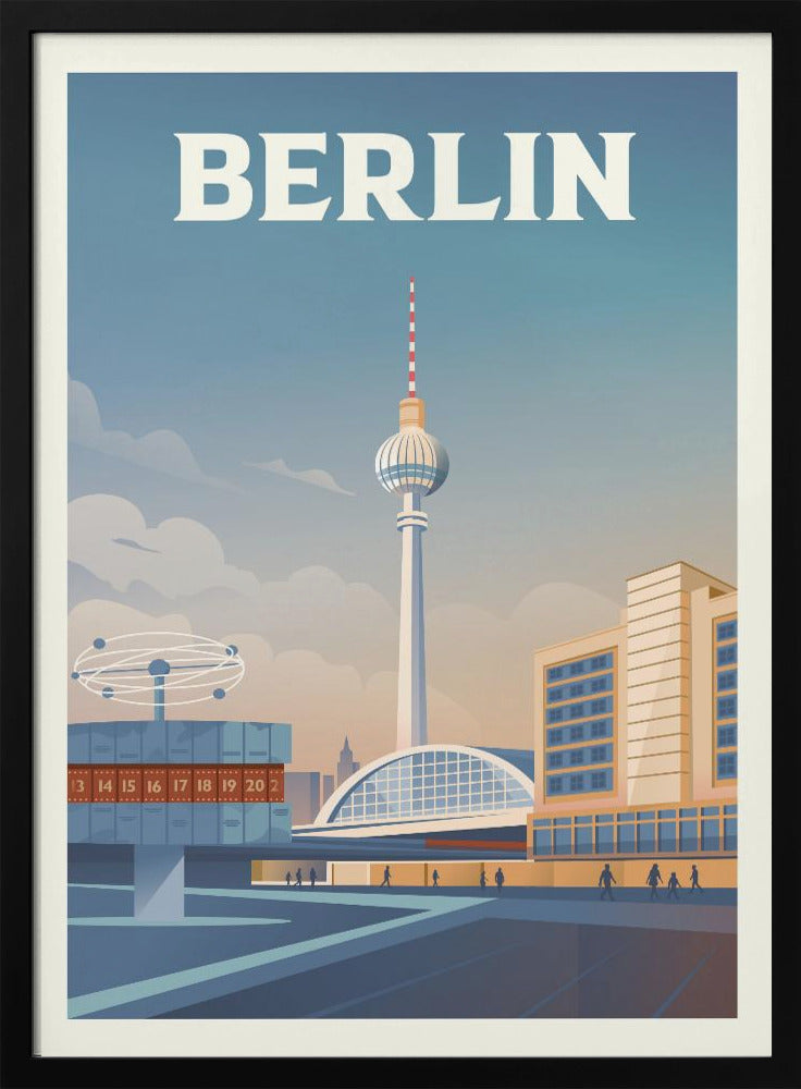 Berlin Cityscape Travel Print Poster