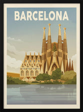 Barcelona Travel Print Poster