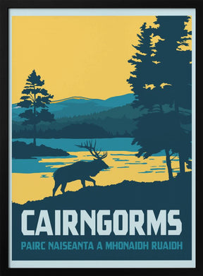 Cairngorms National Park Travel Print Poster