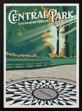 Central Park New York Travel Print Poster