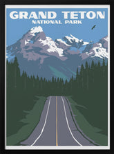 Grand Teton National Park Travel Print Poster