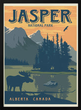 Jasper National Park Travel Print Poster