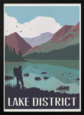 Lake District Travel Print Poster