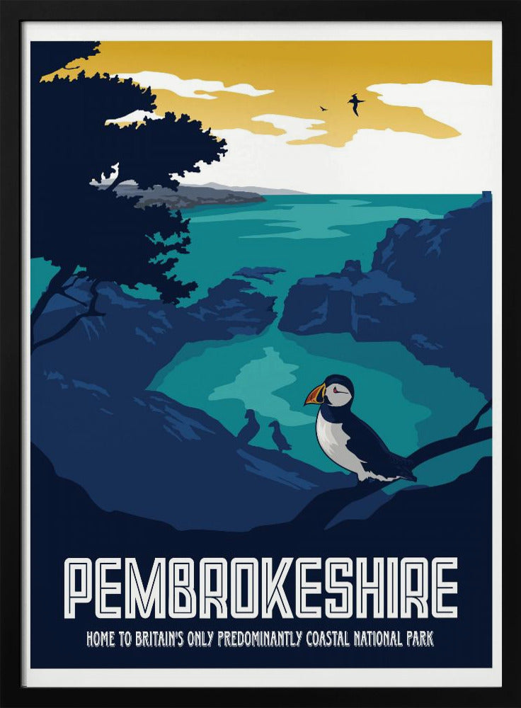 Pembrokeshire Travel Print Poster