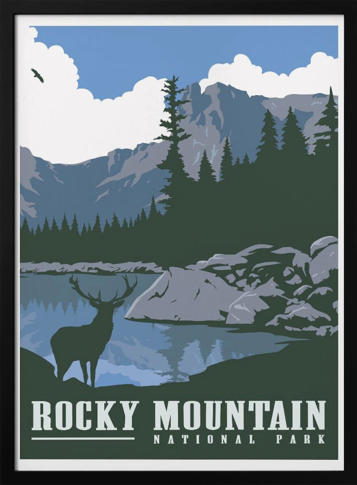 Rocky Mountain National Park Travel Print Poster