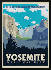 Yosemite National Park Travel Print Poster