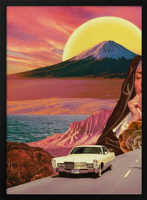 Retro Landscape Collage Poster