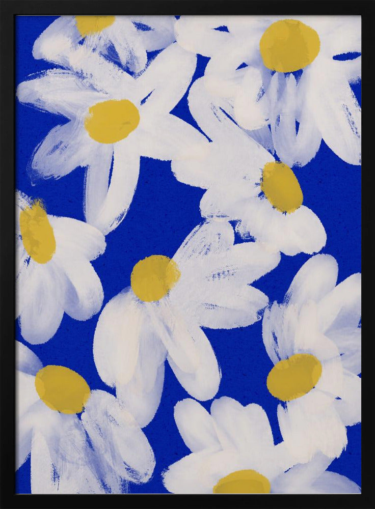 Floating Daisies Poster