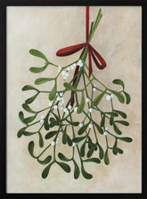 Mistletoe bouquet with bow Poster