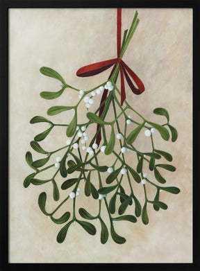 Mistletoe bouquet with bow Poster