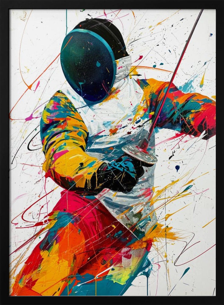 Fencing sport art #fencing #sport Poster