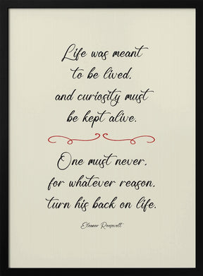 Eleanor Roosevelt quote Poster