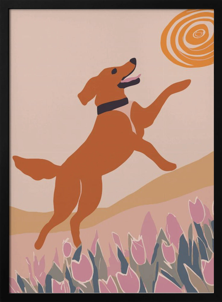 Frisbee Dog Poster