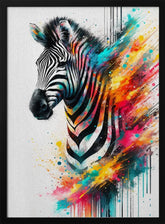 Colorful Zebra Poster