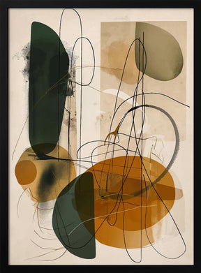 Abstract Beige No 1 Poster