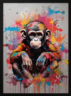 Monkey Pop Art Poster