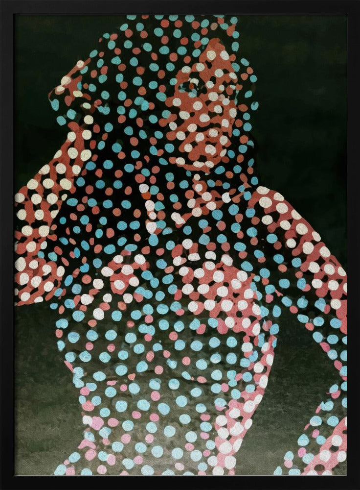 Woman in dots Poster