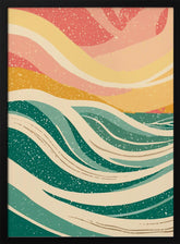 Abstract Sea Waves Poster