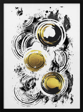 ABSTRACT ART Raving Circles Poster