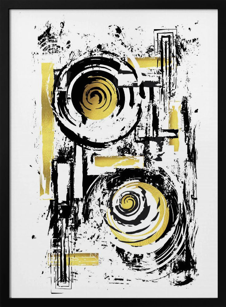 ABSTRACT ART Hard Working Poster