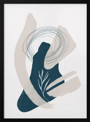 Abstract inky shapes no. 1 - Landscape in transition Poster