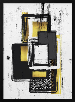 Abstract Painting No. 3 | gold Poster