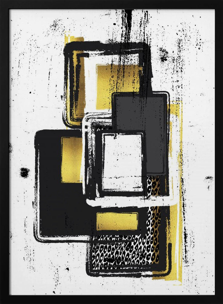 Abstract Painting No. 3 | gold Poster