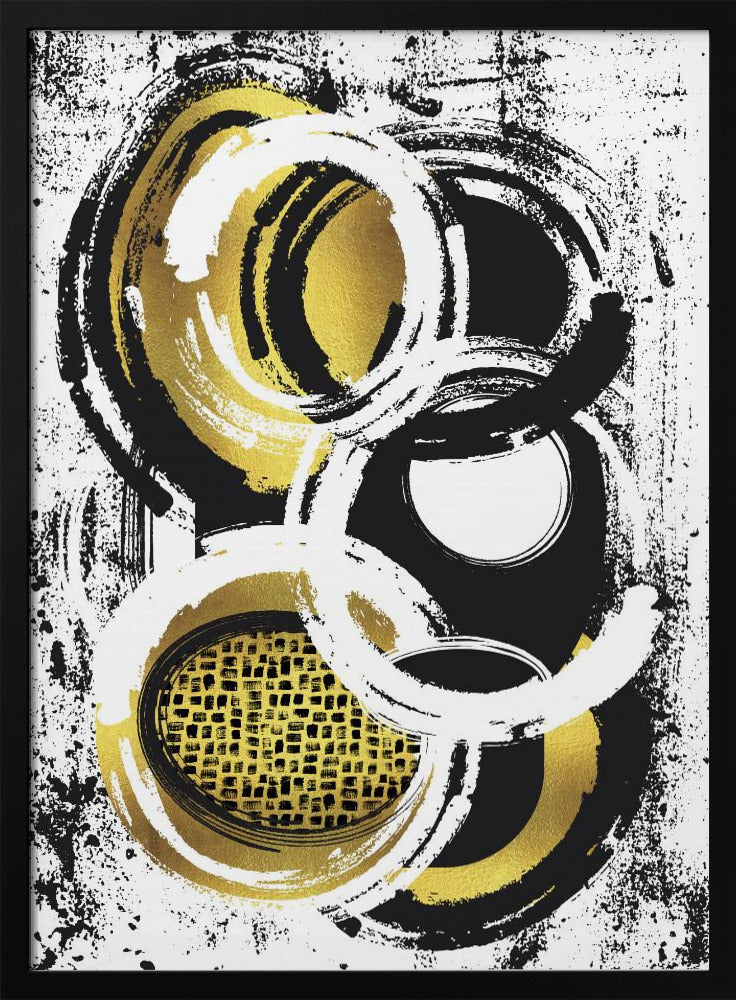 Abstract Painting No. 2 | gold Poster