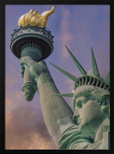 NEW YORK CITY Statue of Liberty at sunset Poster