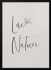 Love nature - minimalist Poster