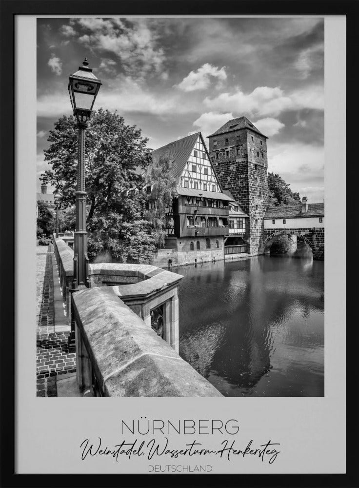 In focus: NUREMBERG Weinstadel, Water Tower, Hangman’s Bridge Poster