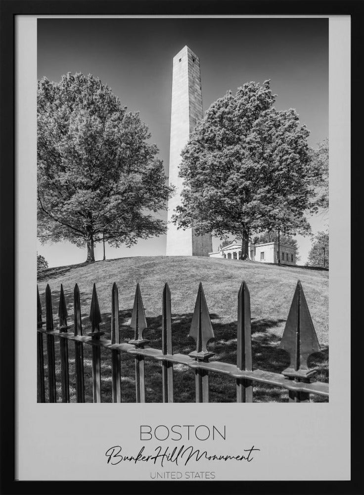 In focus: BOSTON Bunker Hill Monument Poster