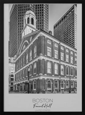 In focus: BOSTON Faneuil Hall Poster