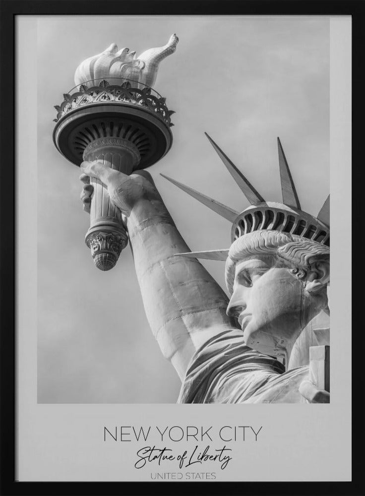 In focus: NEW YORK CITY Statue of Liberty in detail Poster