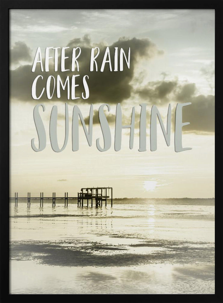 After rain comes sunshine | Sunset Poster