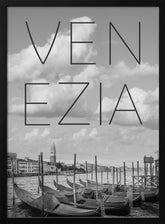 VENICE Grand Canal and St Mark&#039;s Campanile | Text &amp; Skyline Poster