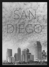 SAN DIEGO Skyline | Text Poster